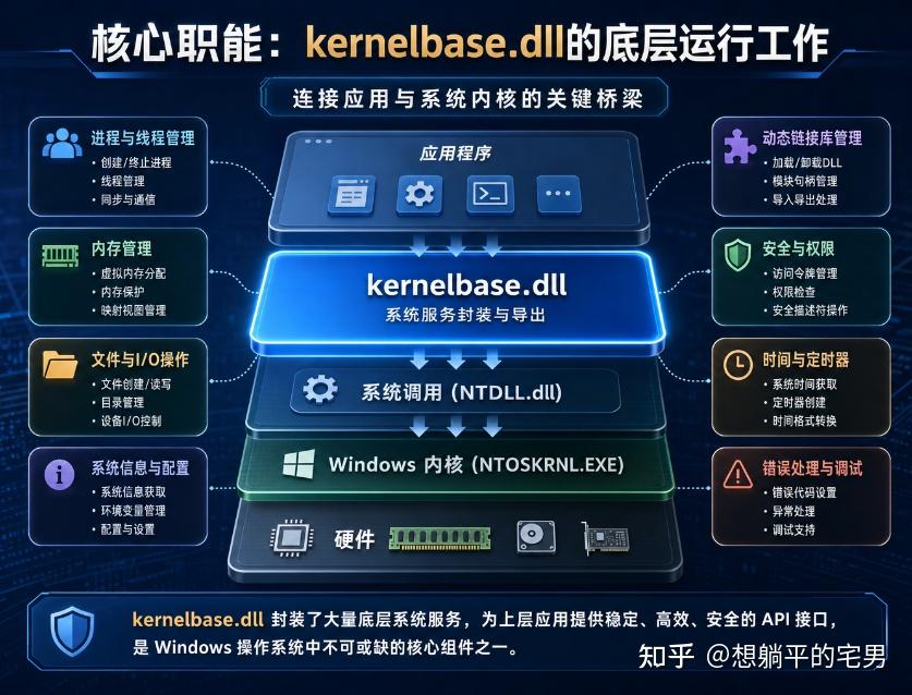 深度拆解：kernelbase.dll——Windows系统隐匿的底层运转基石 - 知乎
