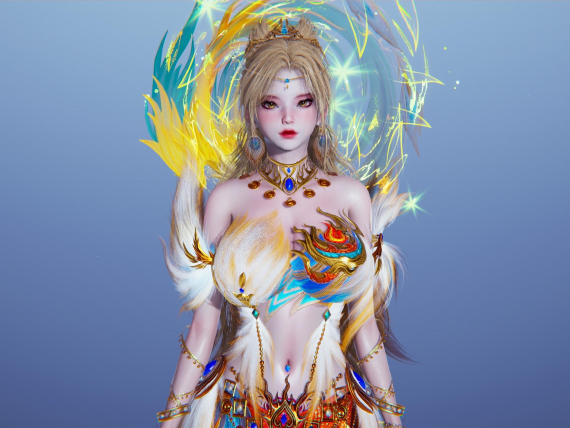 永劫无间 人体彩绘 赤阳天狐 玉玲珑 人物捏脸展示