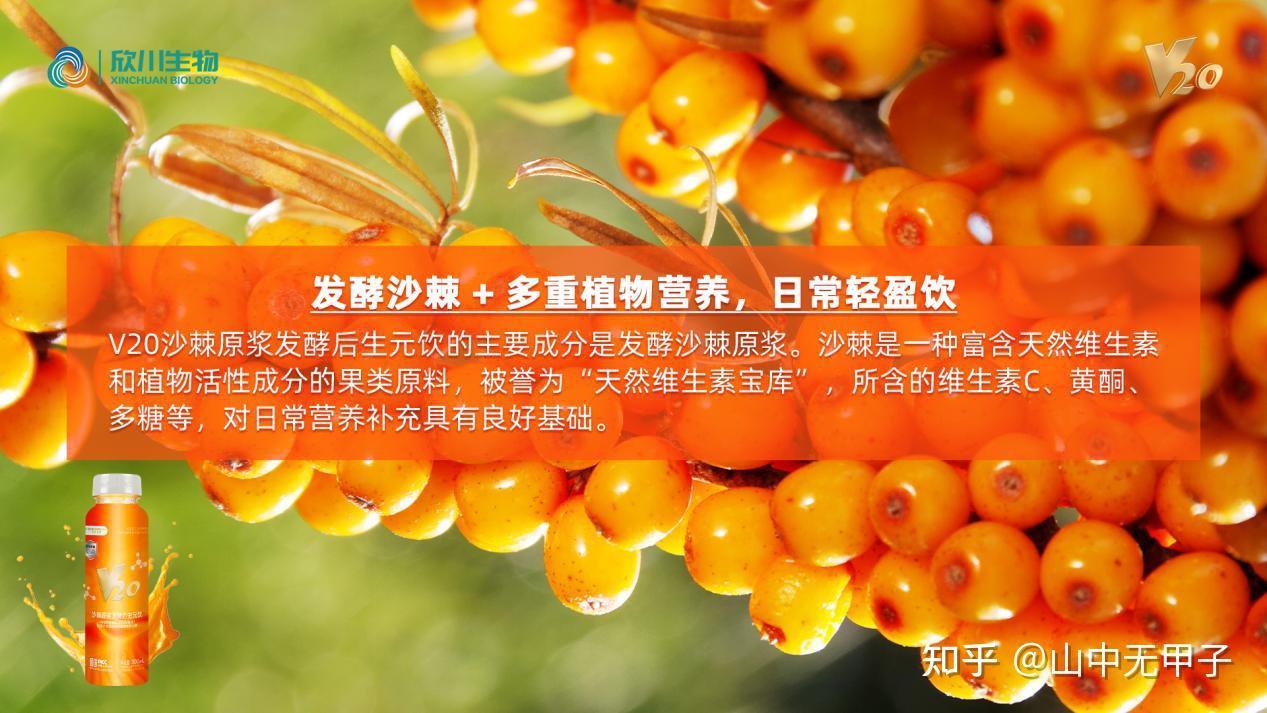 一瓶提升代谢力！V20沙棘原浆发酵后生元饮值得入手！ - 知乎