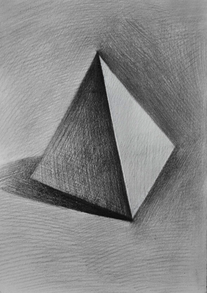 素描石膏几何体-三棱锥