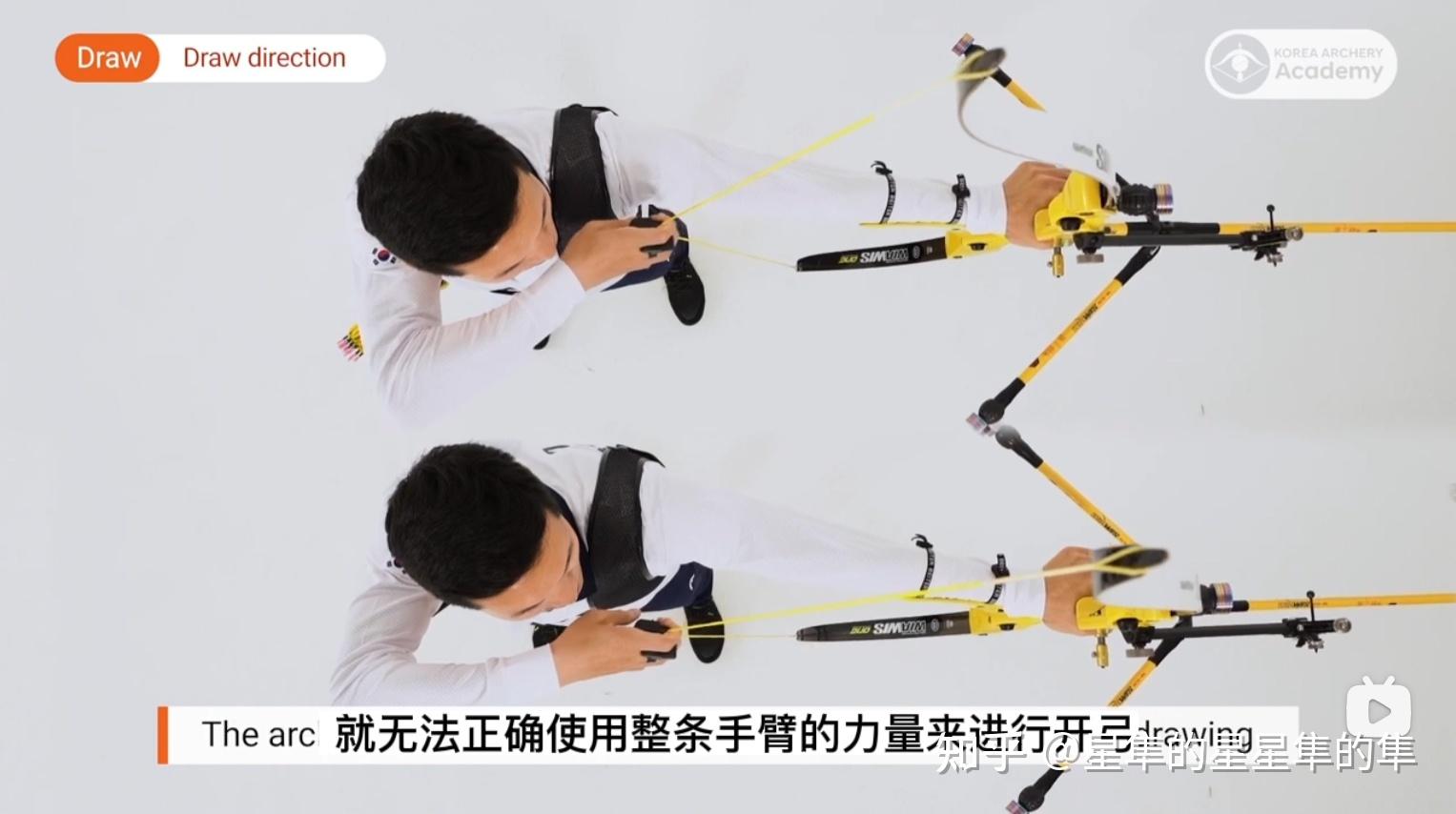 弓箭射箭运动的基本技术之拉弓臂的动作 - 知乎