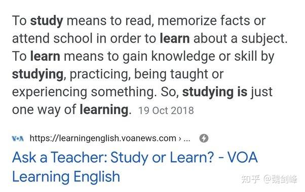 “学英语”应该用study English还是learn English? - 知乎