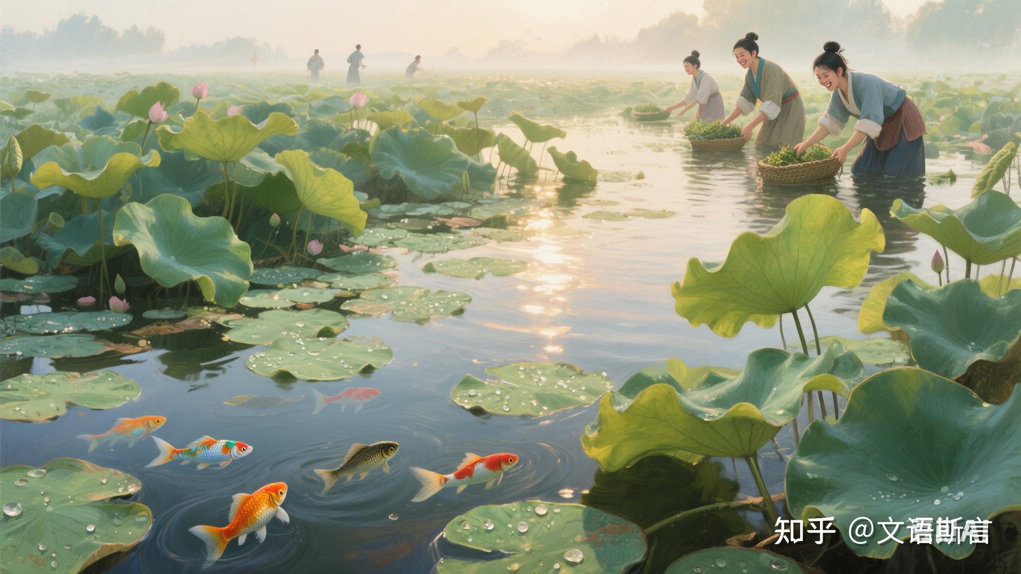 【文君读诗】汉乐府《江南》：在莲叶田田间遇见千年诗韵 - 知乎