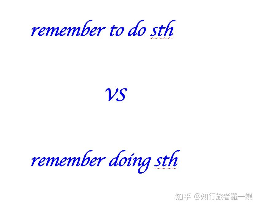 remember 有加sb to do或doing的用法吗? - 知乎