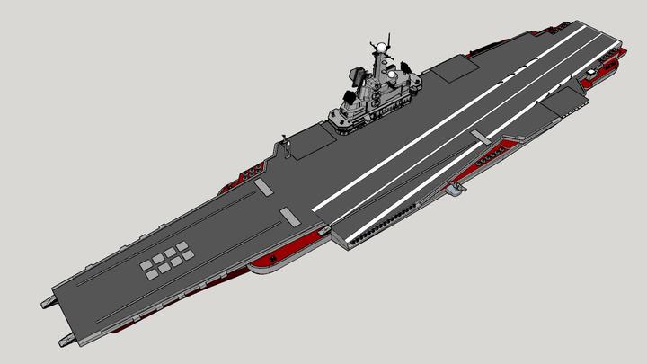 苏联1160型核动力航母3d模型发布