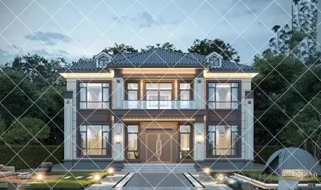 22款二层四开间新中式别墅农村自建房图纸，助你筑就传世美宅！ - 知乎