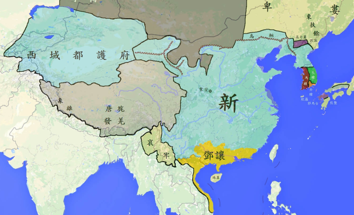 史图馆中国历代疆域变化20王莽篡汉新末混战