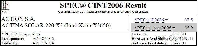 Spec2006 处理器性能测试基准平台与测试指标 - 知乎
