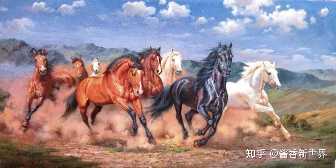 八骏图》，马匹绘画的巅峰之作！权马酱酒为您深度解析- 知乎