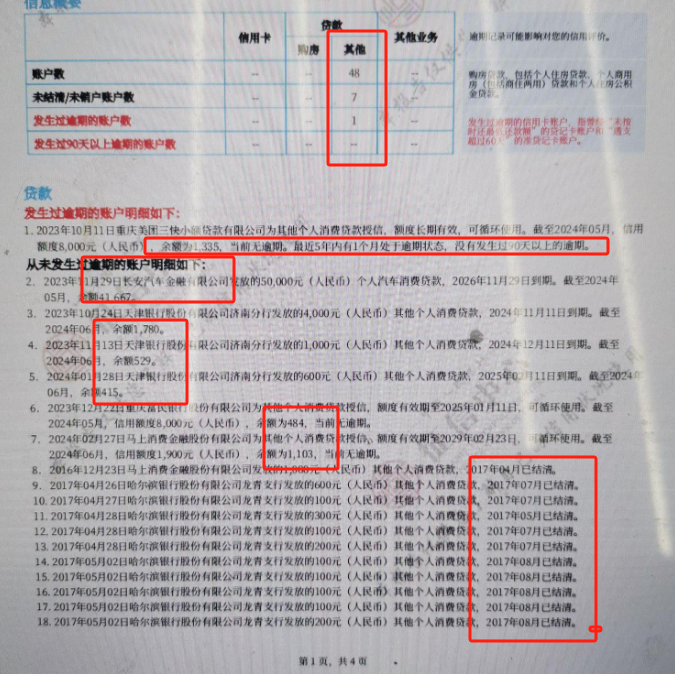 麻烦大佬们看看我这个征信能办房贷嘛