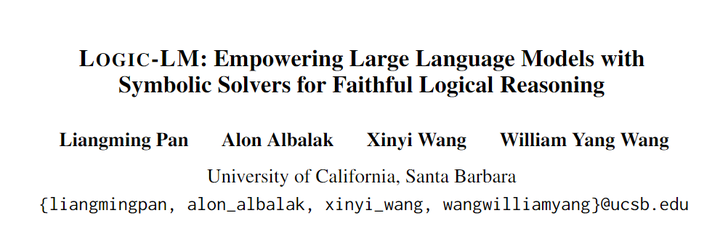 Empowering Large Language Models with Symbolic Solvers for Faithful ...