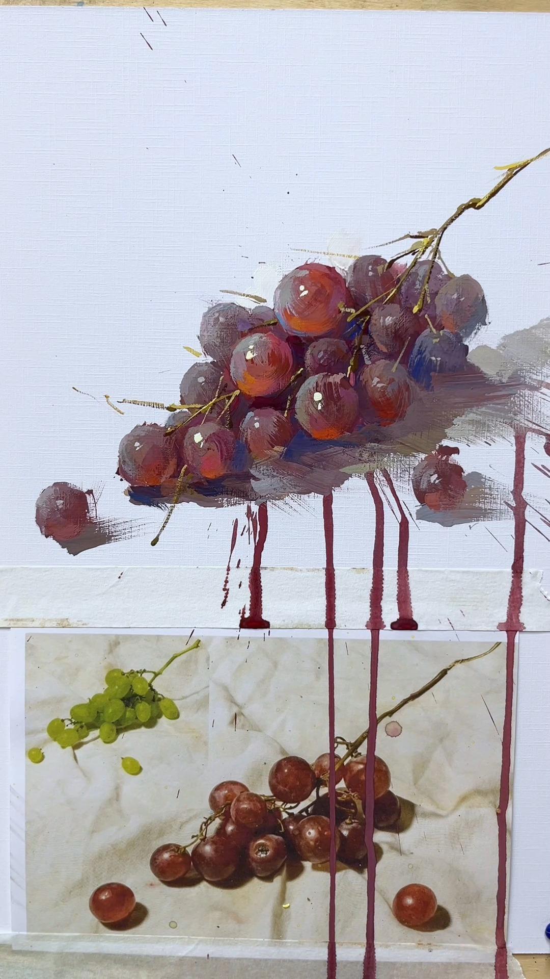 简简单单画个葡萄