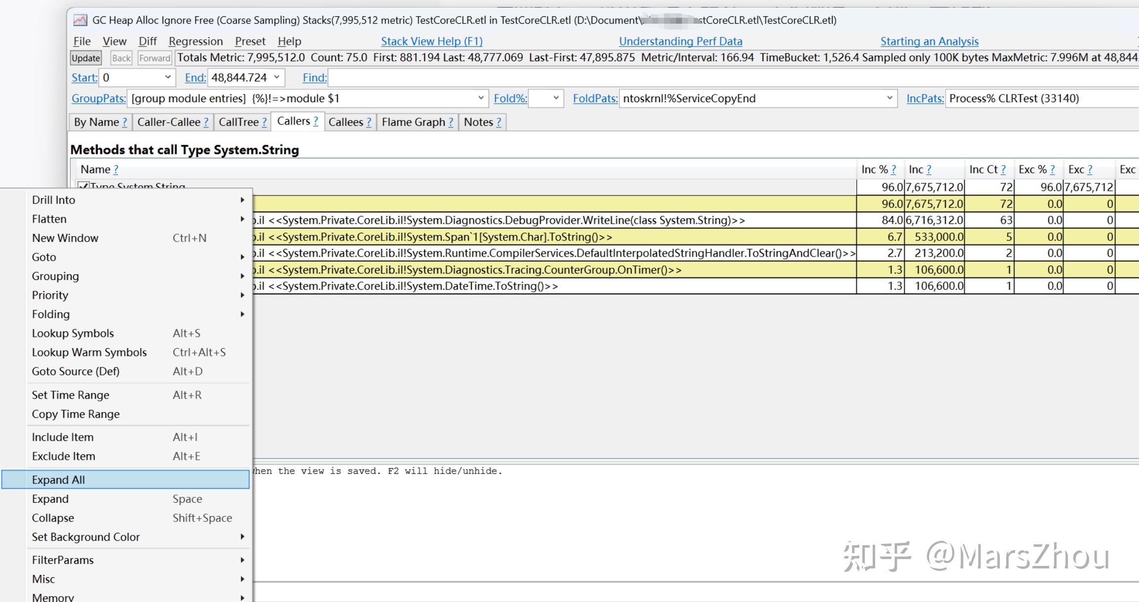 使用 PerfView 采集和分析 .NET GC 内存分配堆栈信息的简单操作指引 - 知乎