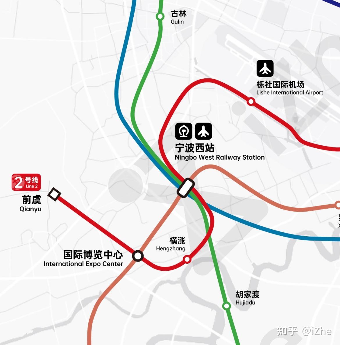 宁波地铁远期规划线路预测图 - 知乎