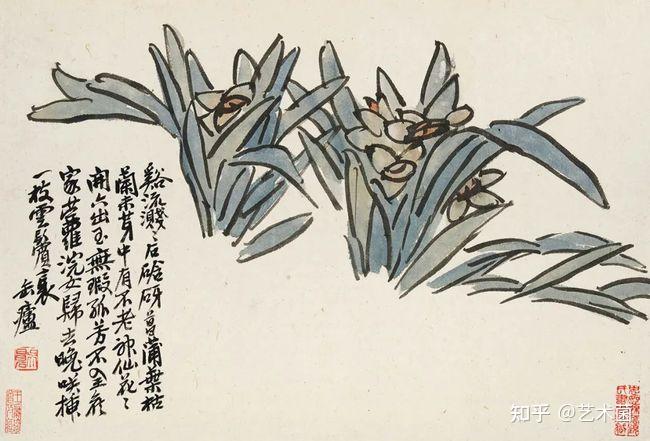 画家吴昌硕花卉册：笔随意转，状物传神- 知乎