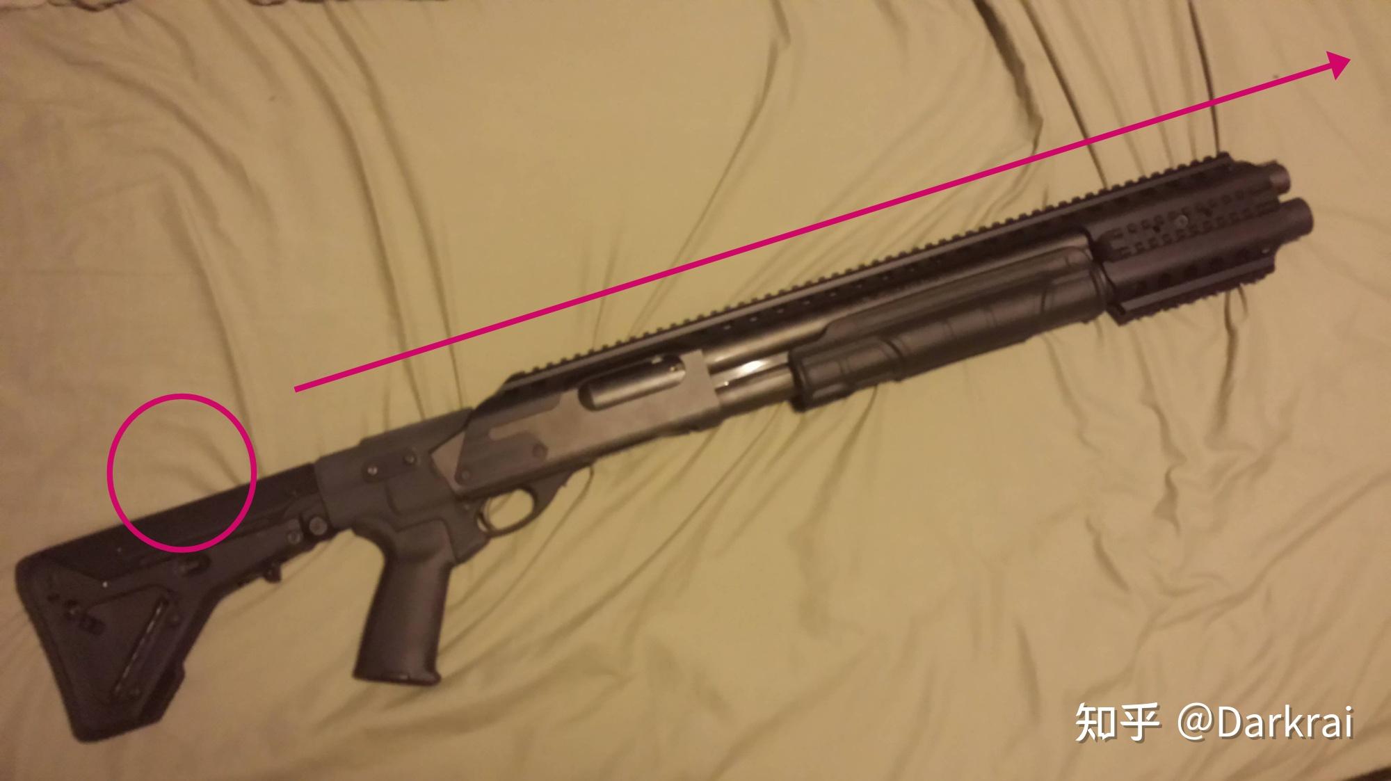 彩虹六号的m870枪托为何斜向下设置现实中有这款套件么