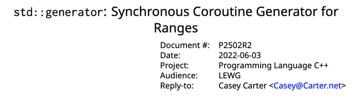 协程利器,std::generator for C++23用法入门与实现剖析(一) - 知乎