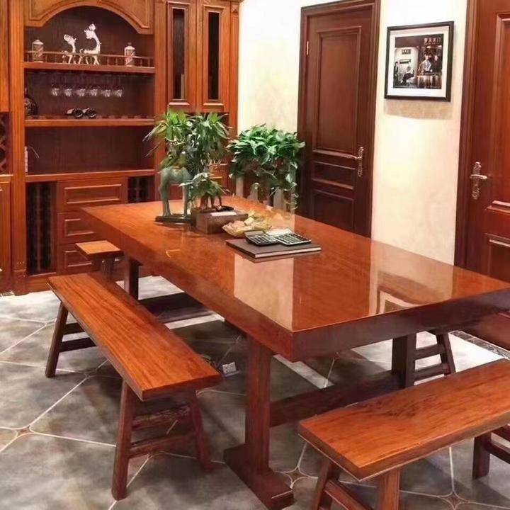 实木大板桌和传统的红木桌子对比都有哪些优势 - 知乎