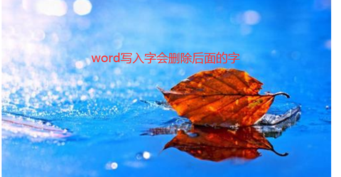 Word | 敲击空格键盘时会覆盖后边的文字 - 知乎