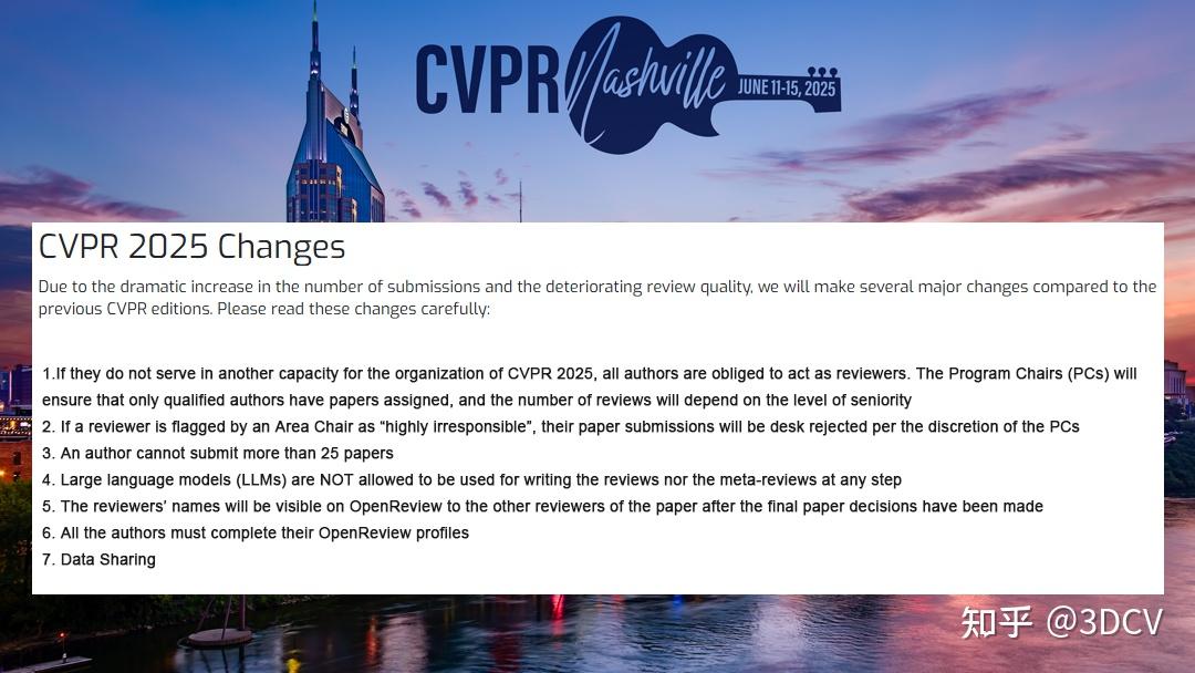 CVPR2025公布7条新规！科研人发顶会更难了？ - 知乎
