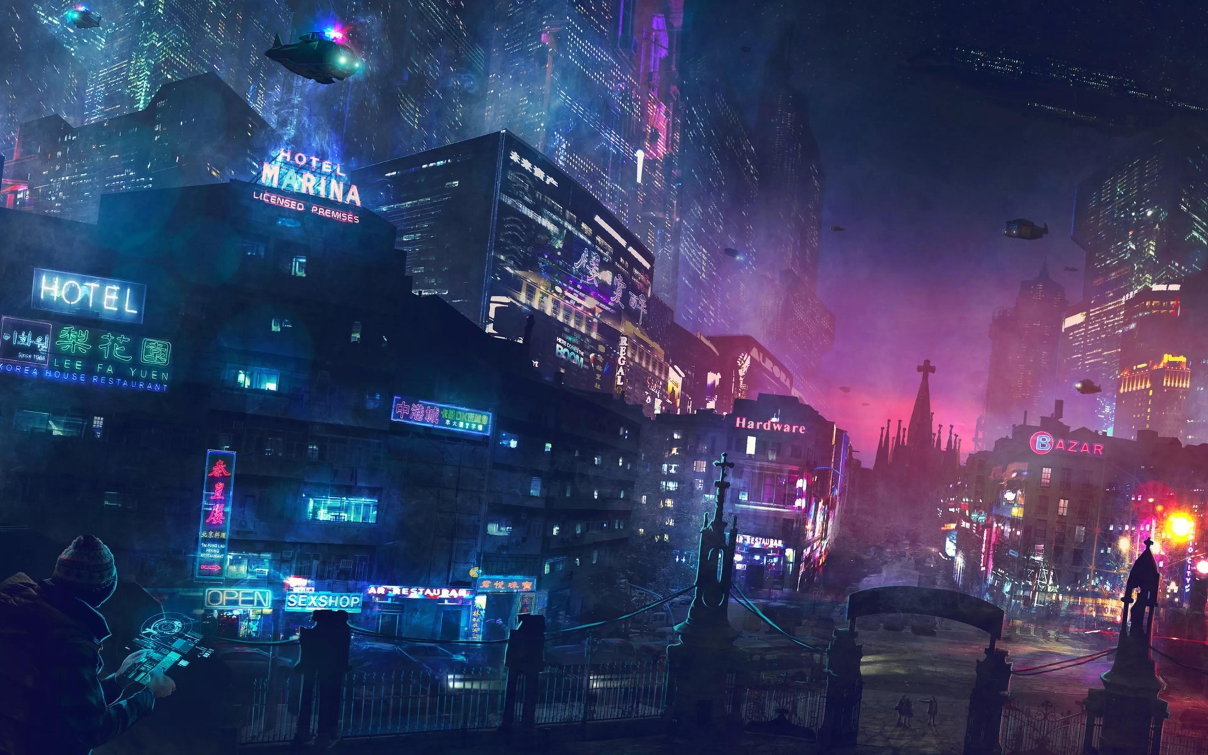 有那些好的赛博朋克壁纸? - 知乎