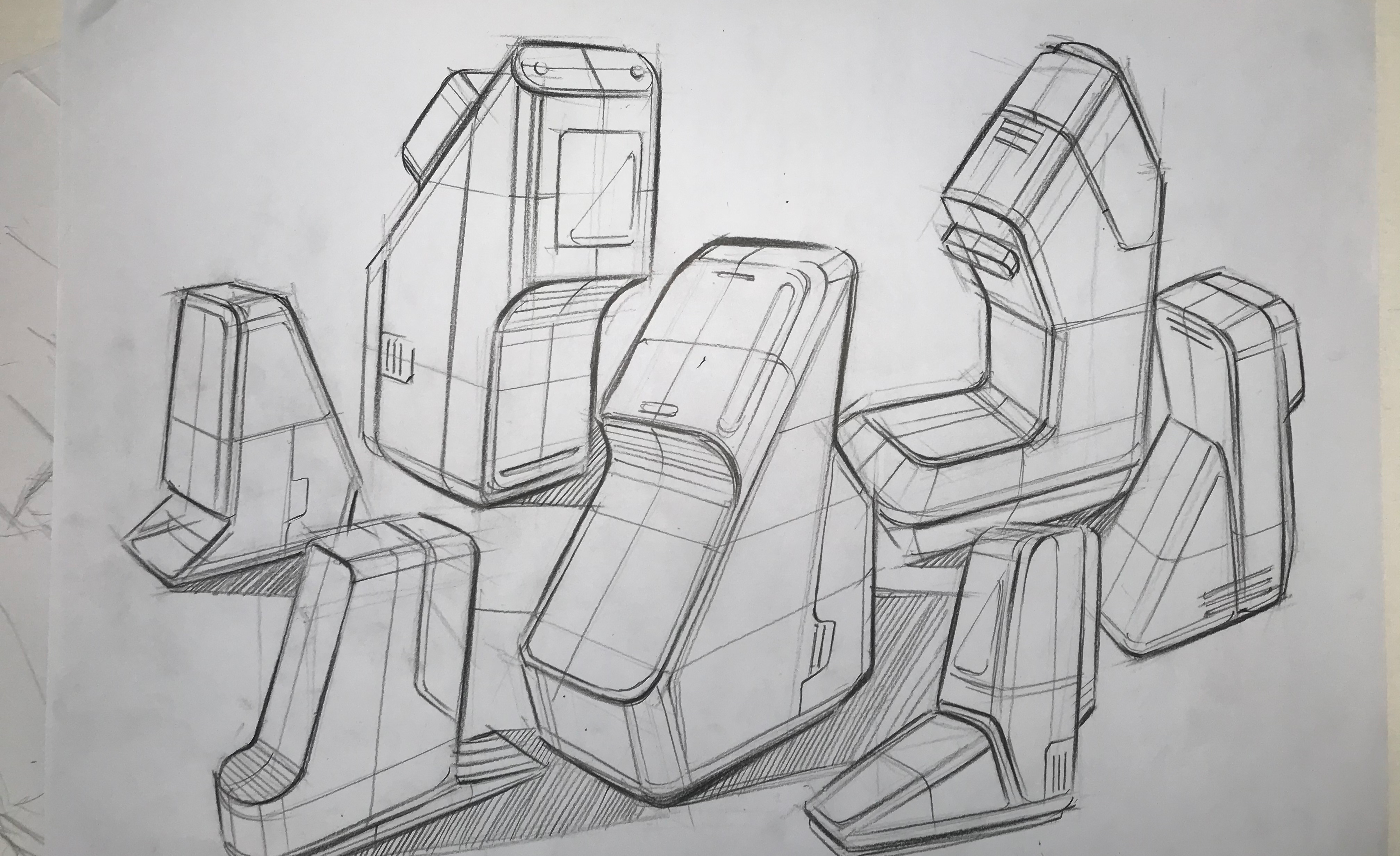 工业设计考研手绘 | 拉伸造型临摹练习