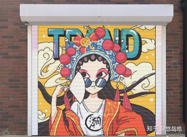 想在车库门上画画零绘画基础有没有大神能有简单的方法