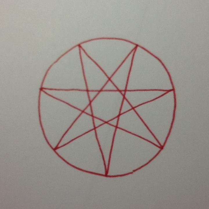 怎样一笔画出漂亮的七芒星? - 知乎