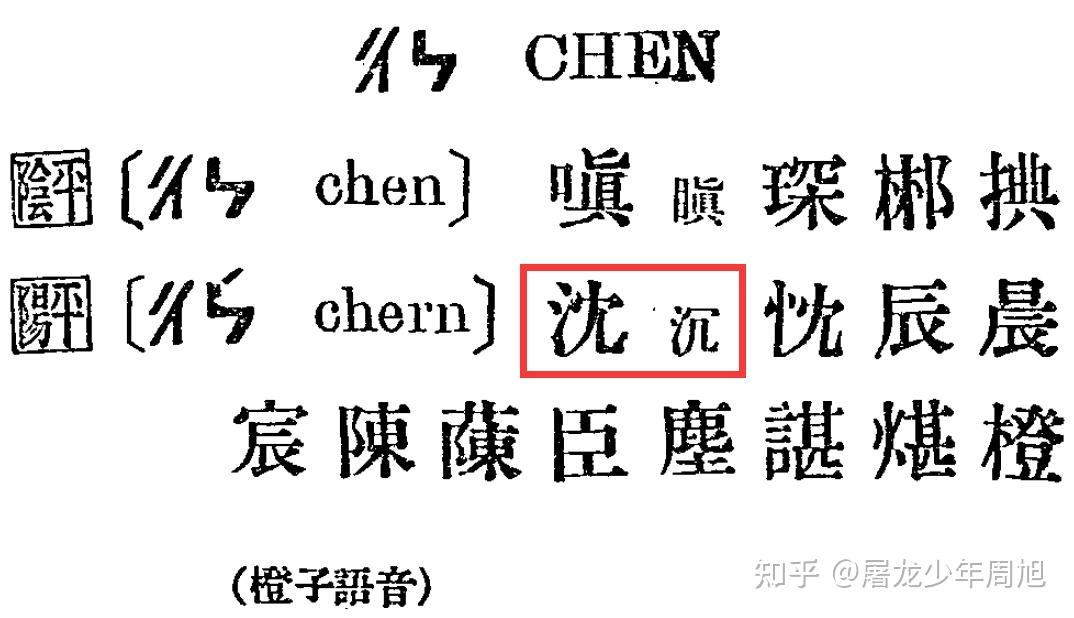 「沉」在繁体字里写成「沈」,那「沈」字在繁体字里写成什么?为什么? - 知乎