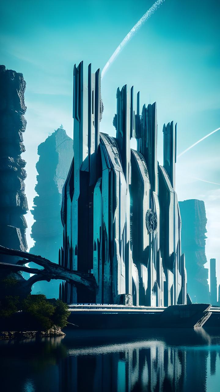 有什么极具科幻感的建筑造型最好带颜色的