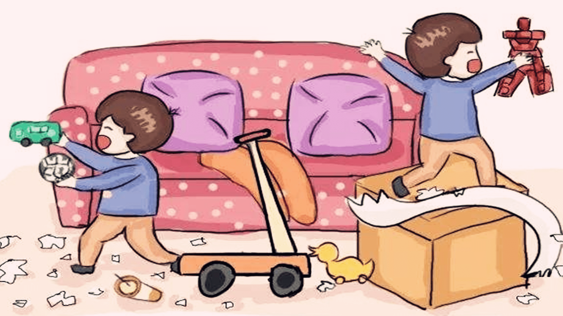 家里孩子的玩具收拾不起来前脚收拾他后脚就拿出来永远是乱糟糟的怎么