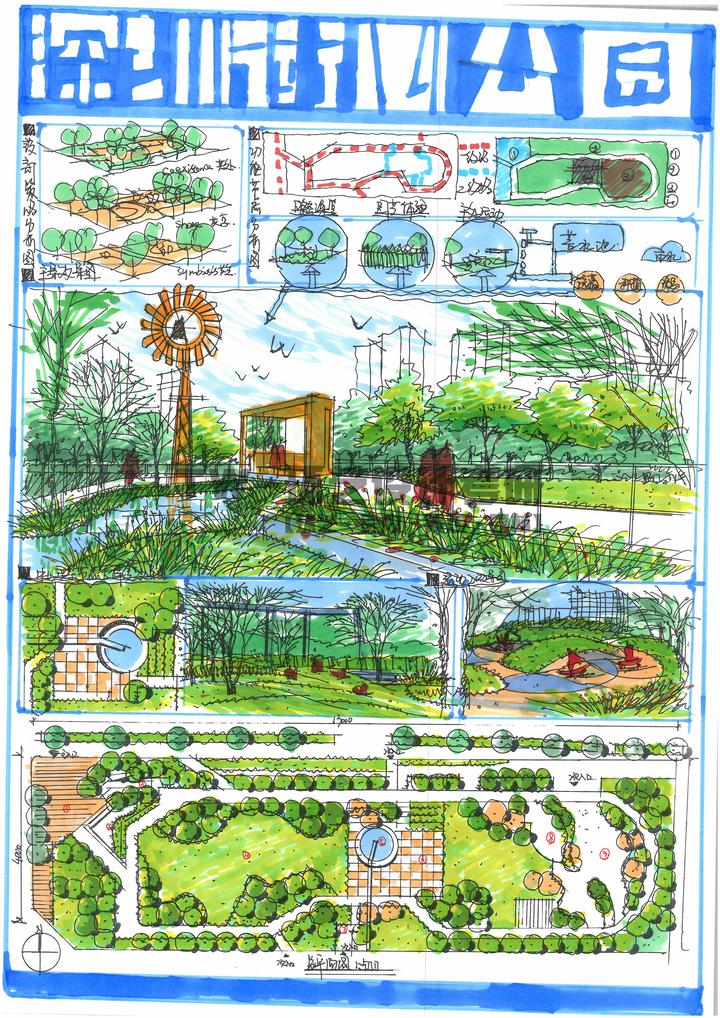 【景观园林】快题