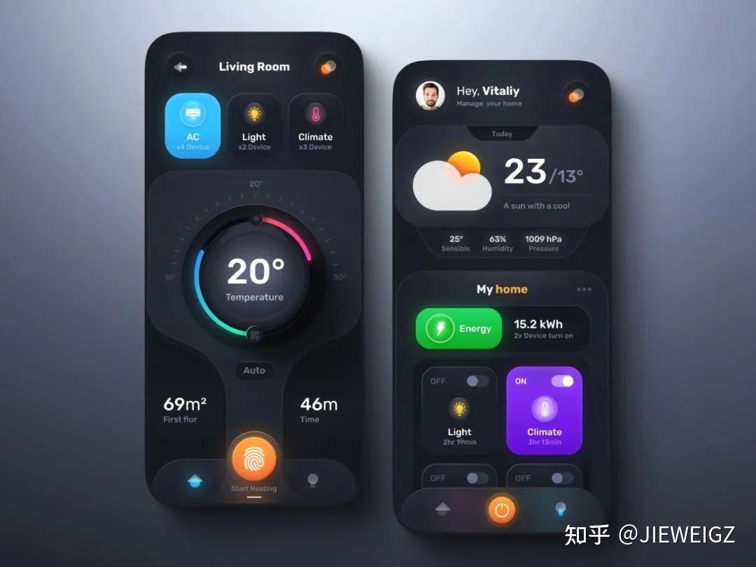 智能家居APP界面设计灵感 - 知乎