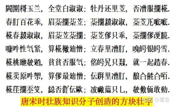 说说壮族文字~方块壮字 - 知乎