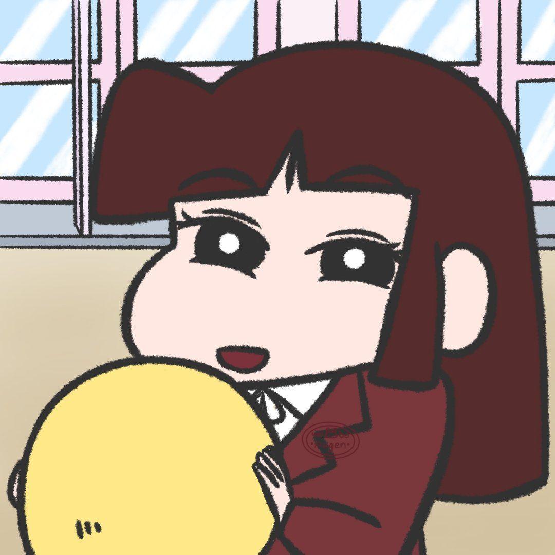 各位有蜡笔小新小爱的头像吗? - 知乎