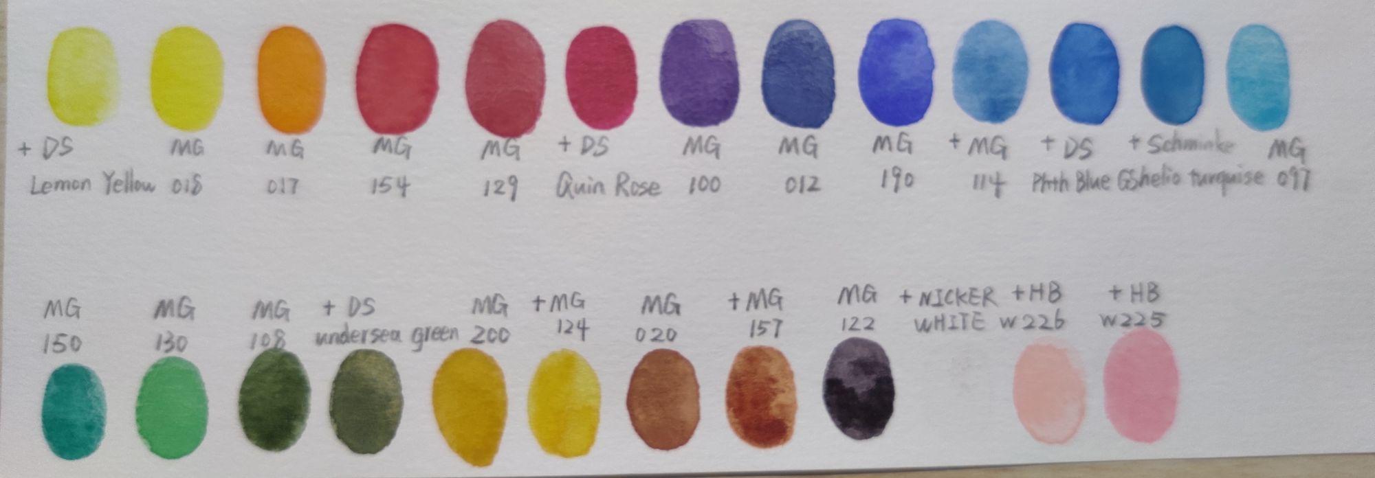 mg水彩分装有必要买70色么