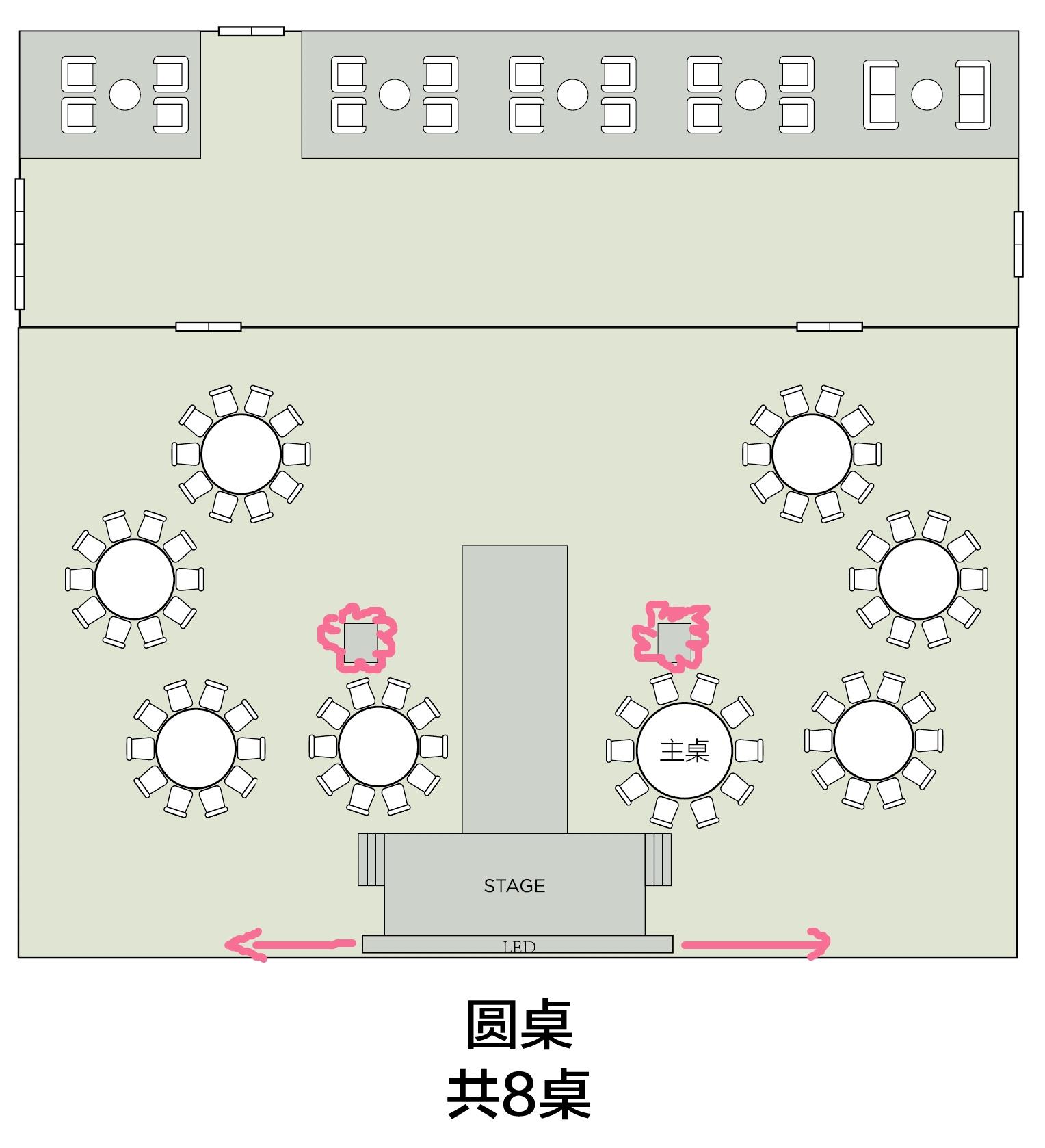 婚宴酒席的布置问题,怎样合理的避开柱子布置? - 知乎