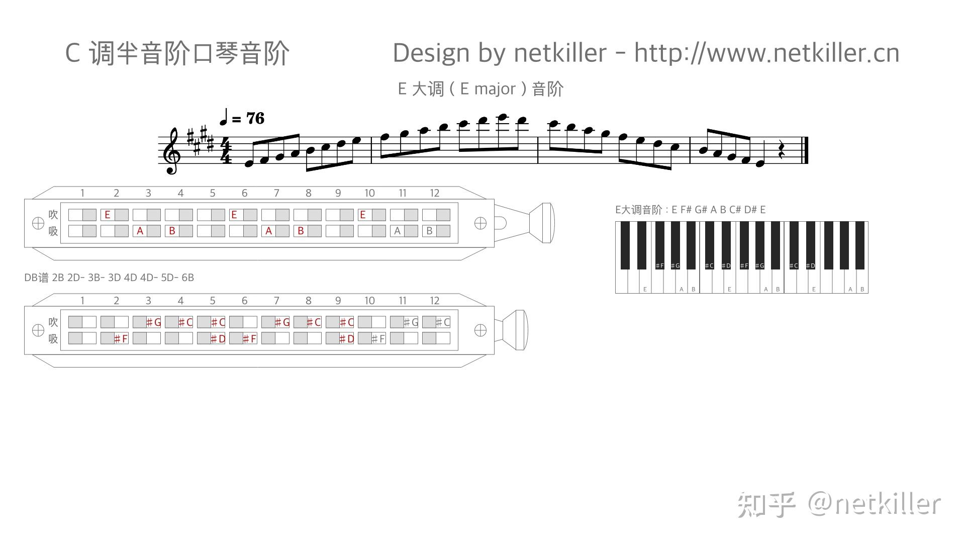 半音阶口琴排列图片