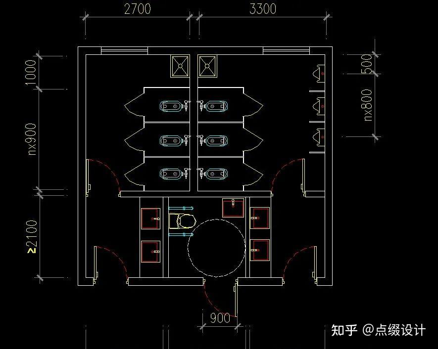 室内设计工装卫生间丨无障碍卫生间丨设计规范+图块+模板+图集丨17M - 知乎