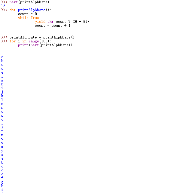 Python a z 