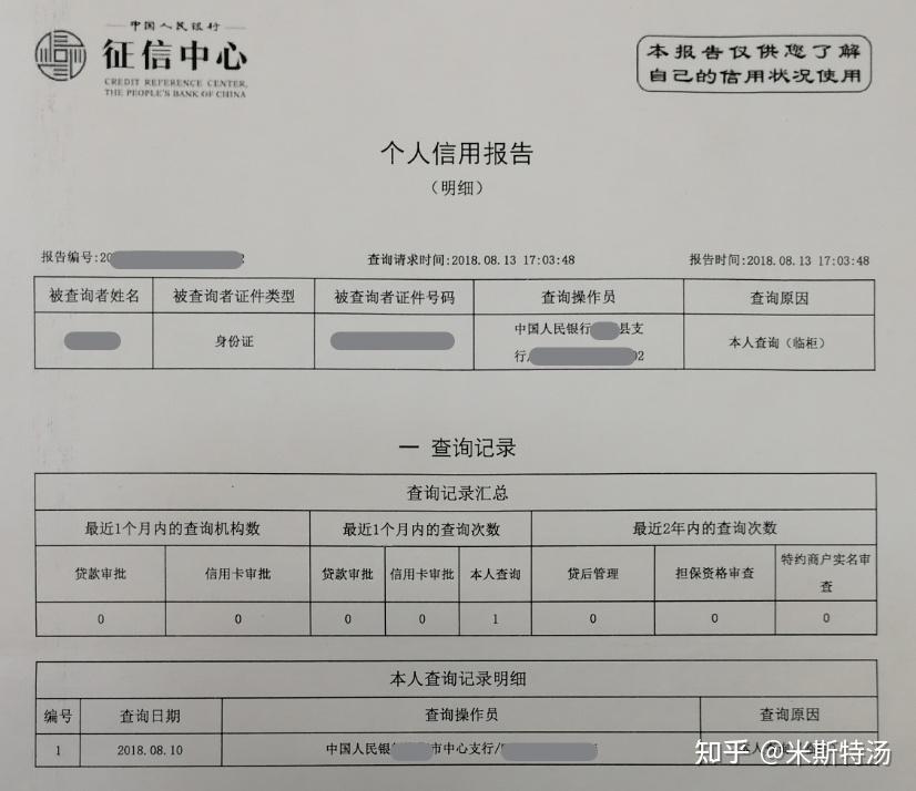 没问题的征信报告图片图片