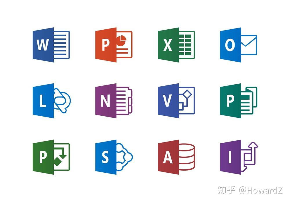 如何评价微软即将推出的全新Office 365系列应用图标？ - 知乎