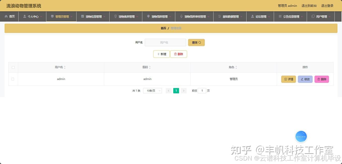 【java计算机毕设】流浪动物管理系统java MySQL springboot vue HTMLmaven项目+文档 寒暑假小组作业 - 知乎
