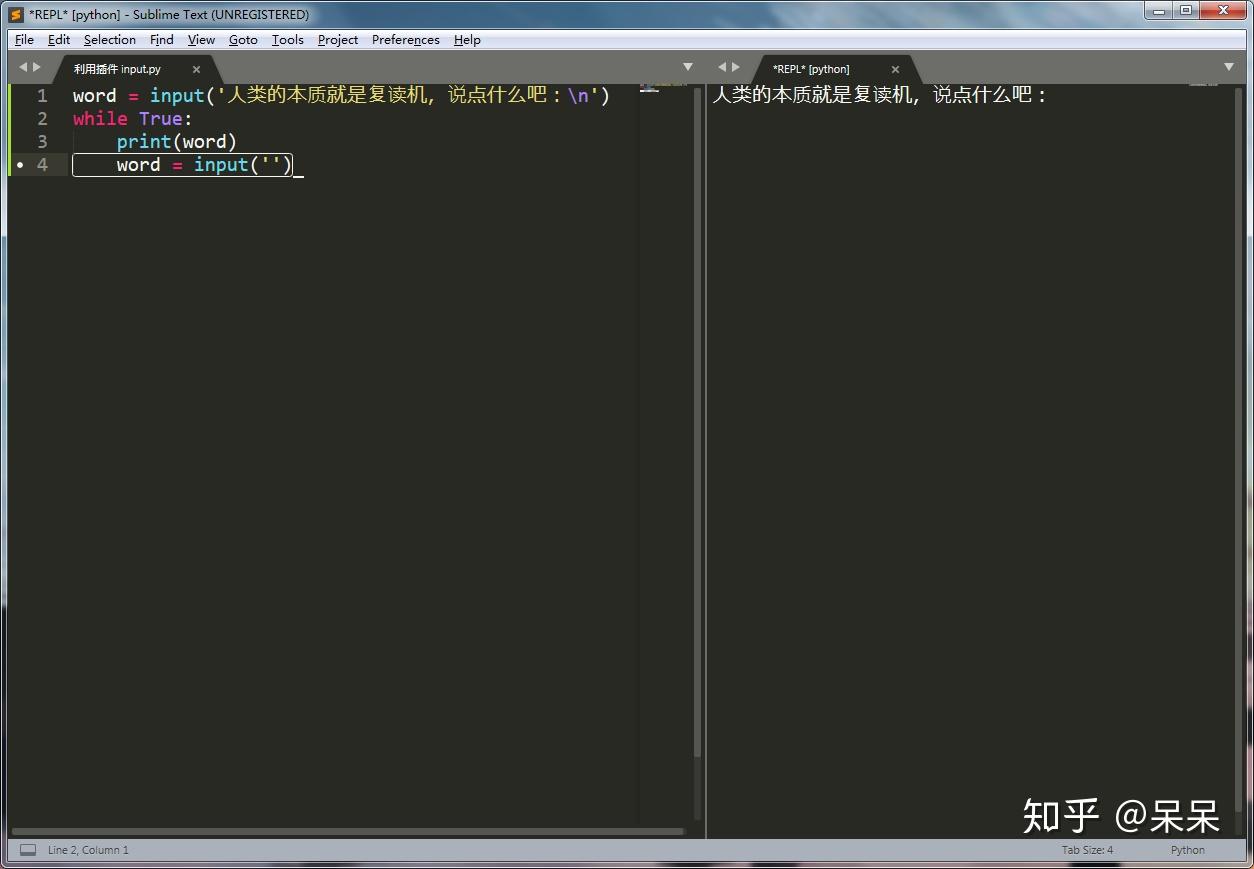 sublime text 运行python 为什么input没有反应在运行中? 新手不懂,求解答。 - 知乎