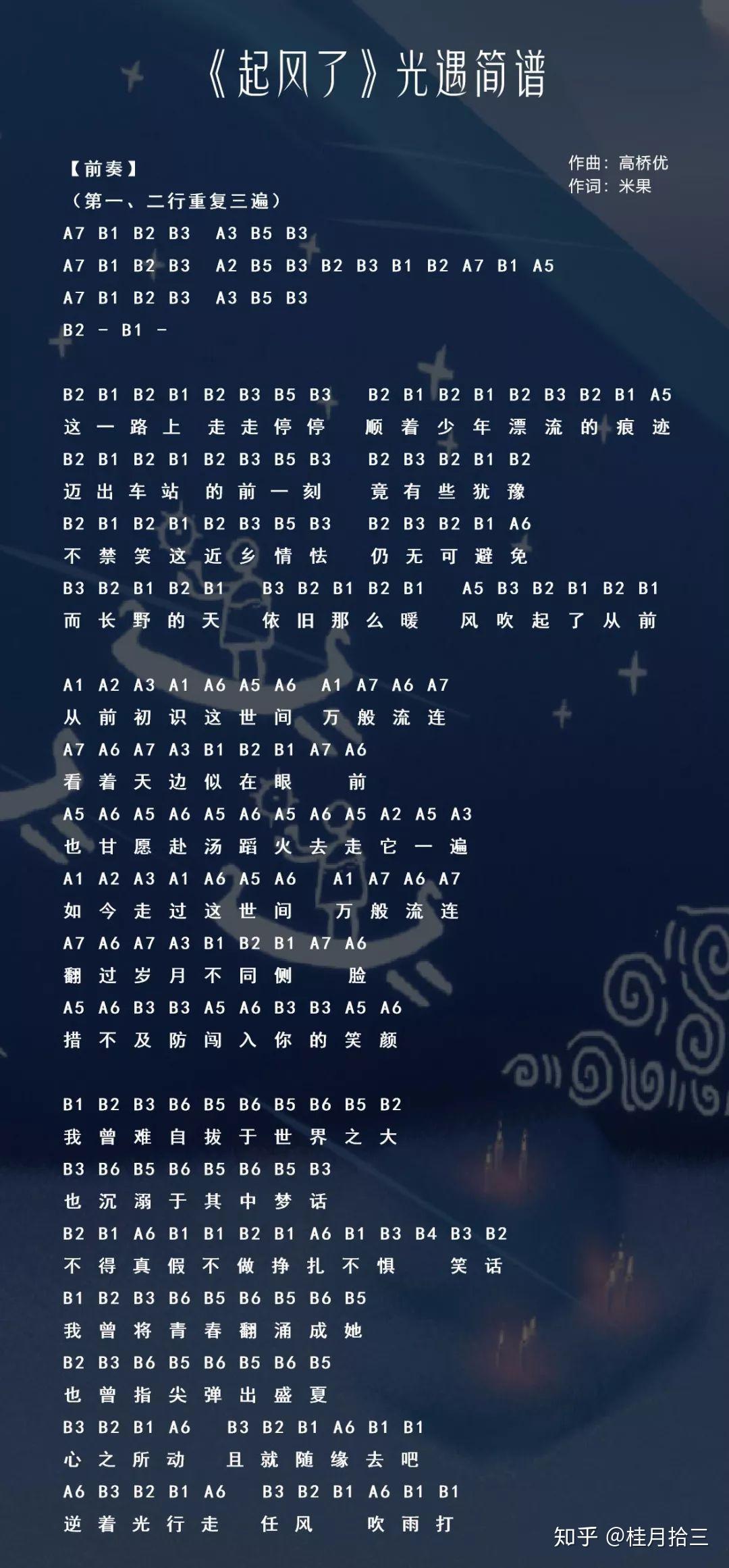 有没有详细好听的光遇音乐乐谱? - 知乎