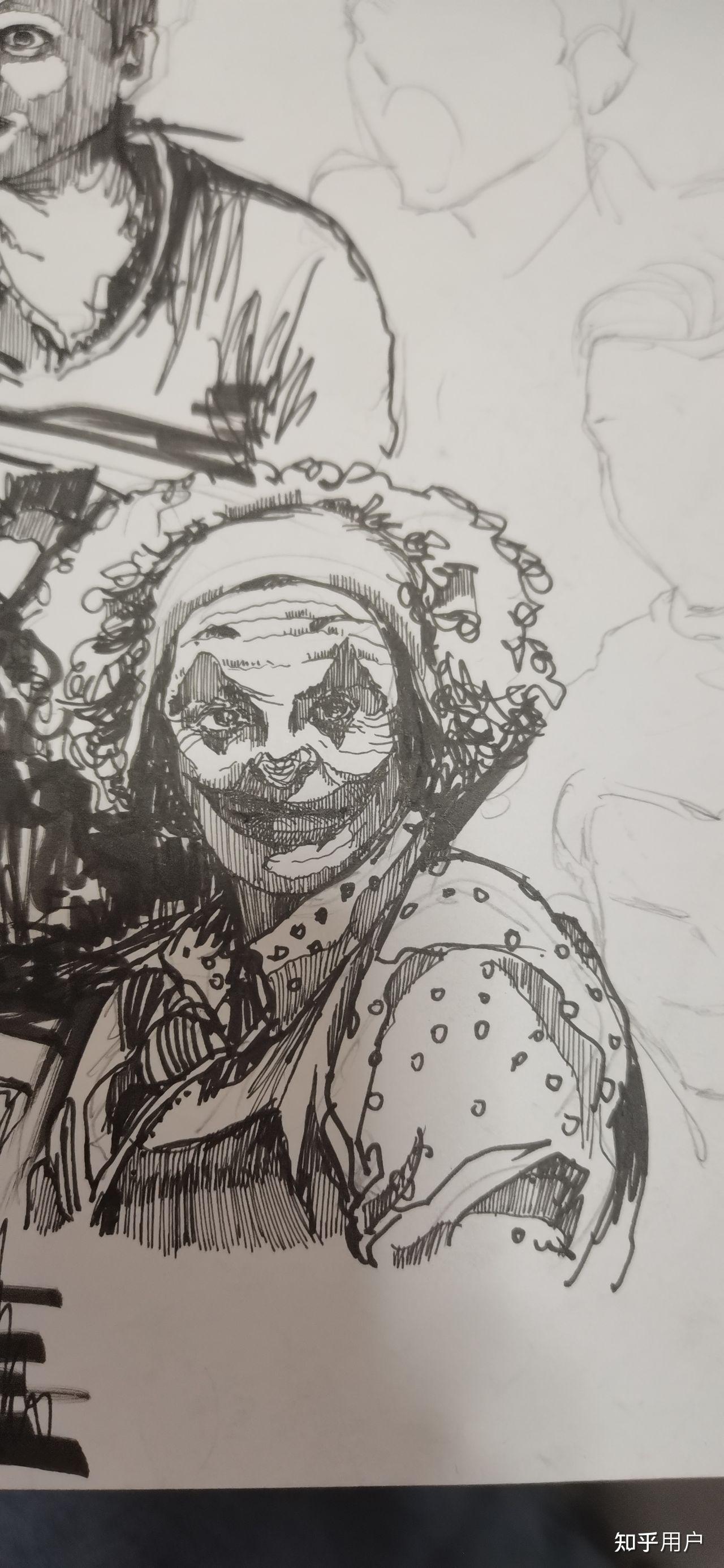 有哪些比较好的关于《黑暗骑士》里小丑形象的手绘作品?