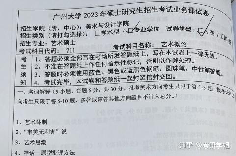 2025-2026广大美术与书法专硕考研初试必备【2010-2024年广州大学711艺术概论考研全套资料真题答案+参考书目+笔记题库】 - 知乎