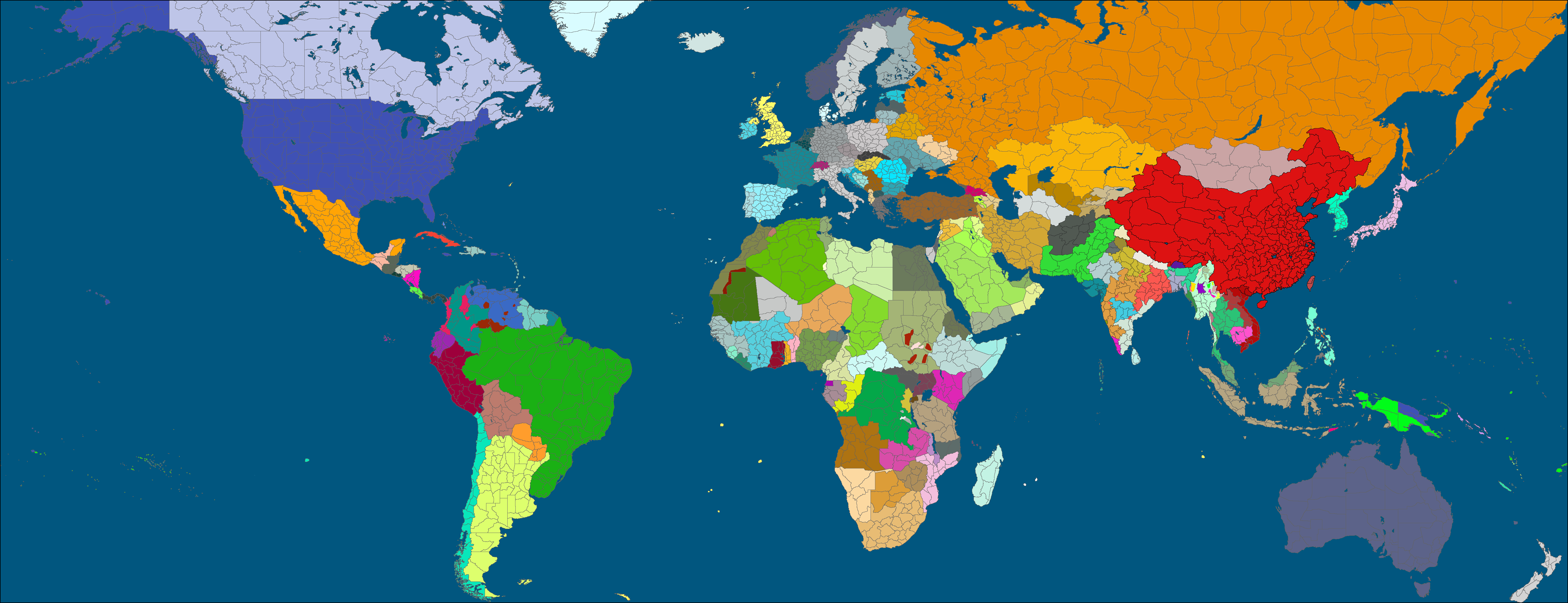 2050年世界格局图图片