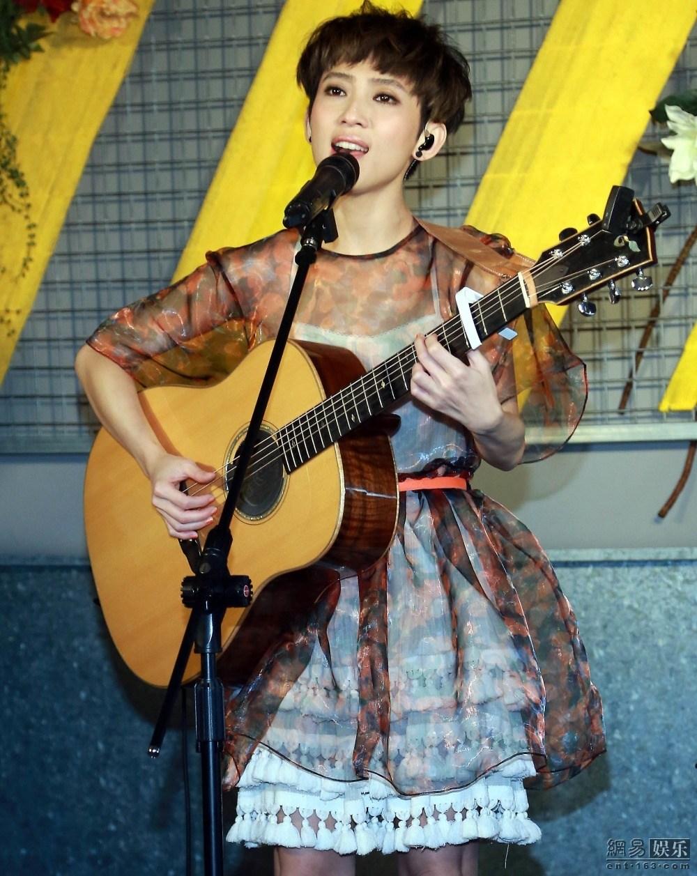 戴佩妮演出时使用的是什么牌子品牌的吉他