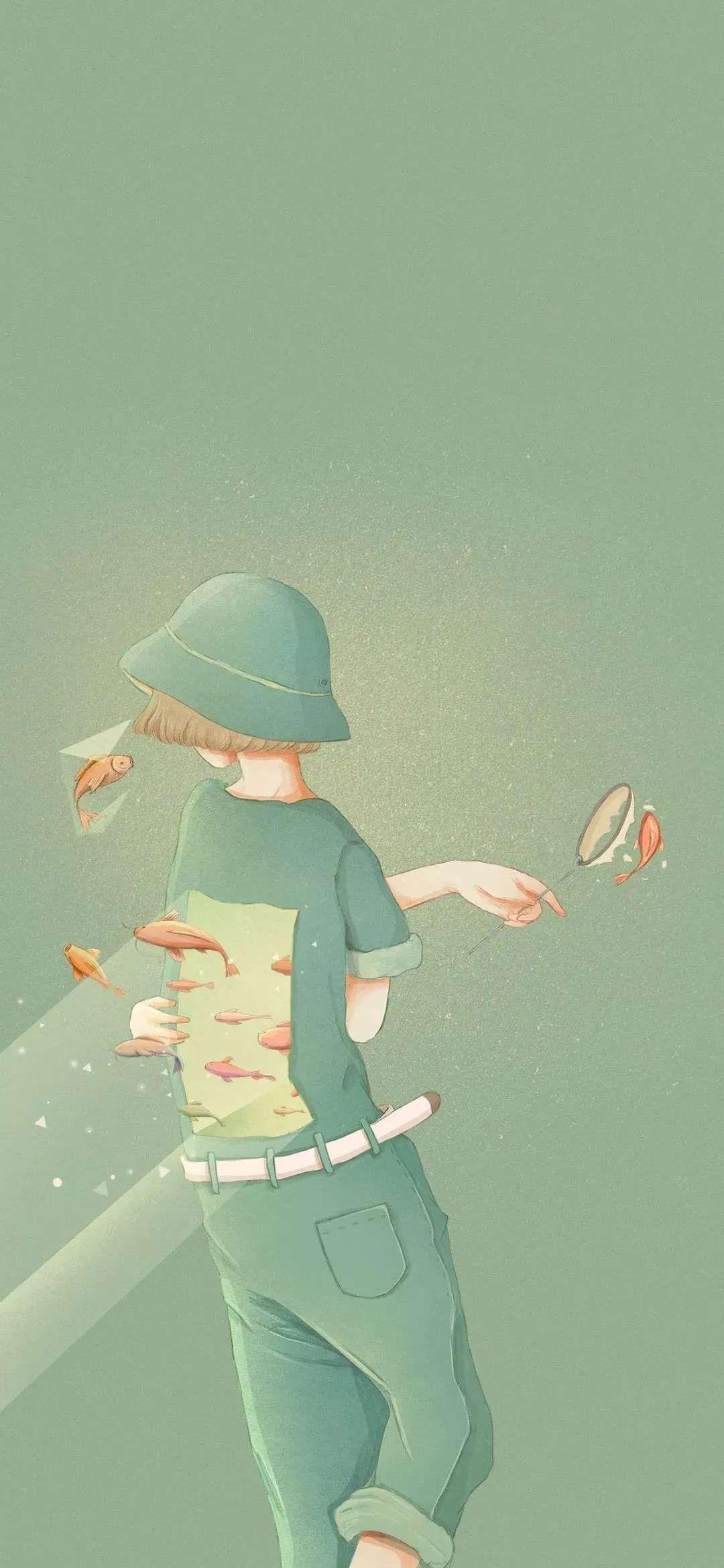 有什么美到极致的绿色壁纸?(绿色壁纸好看卡通动漫)